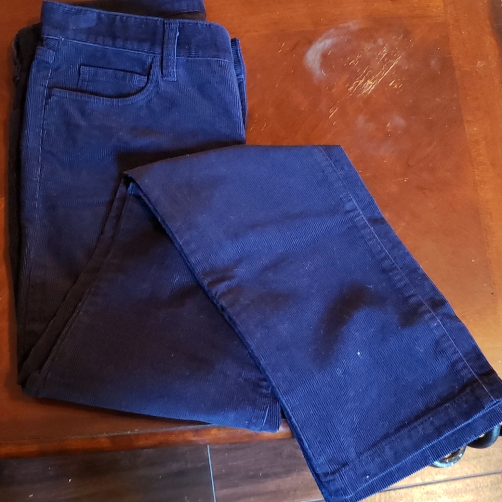 NWT J Crew Navy Cord Midrise Jeans - Size 27S